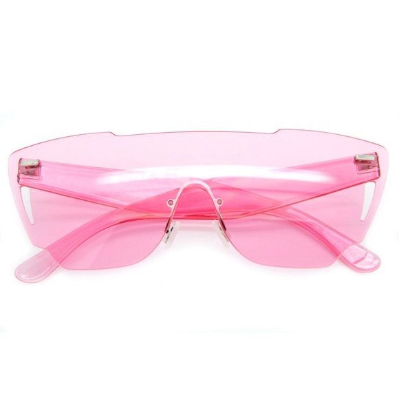Trendy Oversized  Sunglasses Women Fashion Pink - Picture 2 of 3